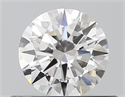 Diamante Natural 0.41 quilates, Redondo , Color E, claridad VVS1 y certificado GIA