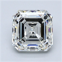 Diamante Natural 2.01 quilates, Asscher , Color I, claridad VS1 y certificado GIA