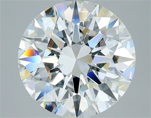 Picture of Natural Diamond 3.01 Carats, Round with Excellent Cut, G Color, VVS2 Clarity and Certified by GIA