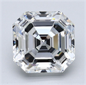 Natural Diamond 3.30 Carats, Asscher with  Cut, F Color, VS1 Clarity and Certified by GIA