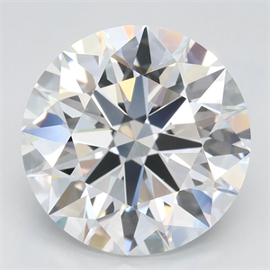 Picture of Lab Grown Diamond 3.52 Carats, Round with Ideal Cut, D Color, IF Clarity and Certified by IGI