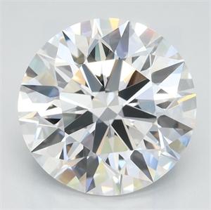 Picture of Lab Grown Diamond 3.00 Carats, Round with Ideal Cut, D Color, IF Clarity and Certified by IGI