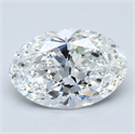 Natural Diamond 4.50 Carats, Oval with  Cut, D Color, VS2 Clarity and Certified by GIA