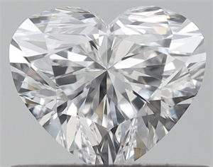 Picture of Natural Diamond 0.48 Carats, Heart with  Cut, D Color, VVS1 Clarity and Certified by GIA