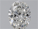 Natural Diamond 0.40 Carats, Oval with  Cut, F Color, VS2 Clarity and Certified by GIA