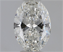 Natural Diamond 0.50 Carats, Oval with  Cut, F Color, VVS1 Clarity and Certified by GIA