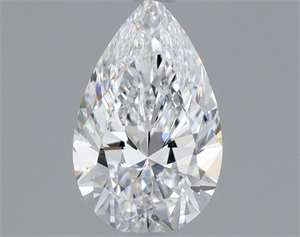 Picture of Natural Diamond 0.42 Carats, Pear with  Cut, D Color, IF Clarity and Certified by GIA