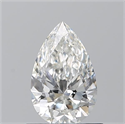 Natural Diamond 0.72 Carats, Pear with  Cut, H Color, SI1 Clarity and Certified by GIA