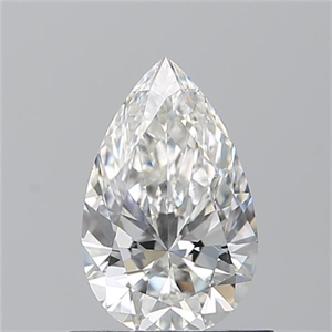 Picture of Natural Diamond 0.72 Carats, Pear with  Cut, H Color, SI1 Clarity and Certified by GIA