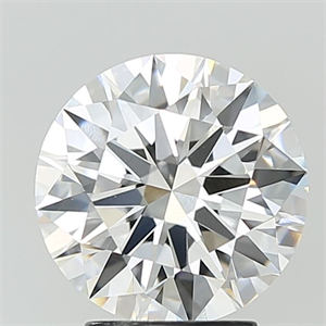 Picture of Lab Grown Diamond 3.05 Carats, Round with Ideal Cut, F Color, VVS2 Clarity and Certified by IGI