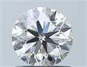 Natural Diamond 0.90 Carats, Round with Very Good Cut, H Color, IF Clarity and Certified by GIA