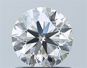 Picture of Natural Diamond 0.90 Carats, Round with Very Good Cut, H Color, IF Clarity and Certified by GIA