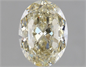 Natural Diamond 1.50 Carats, Oval with  Cut, L Color, VS2 Clarity and Certified by IGI