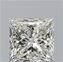 Natural Diamond 1.03 Carats, Princess with  Cut, K Color, VS2 Clarity and Certified by GIA