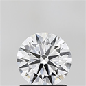 Lab Grown Diamond 1.29 Carats, Round with Ideal Cut, E Color, VVS2 Clarity and Certified by IGI