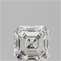 Diamante Natural 1.51 quilates, Asscher , Color I, claridad VS1 y certificado GIA