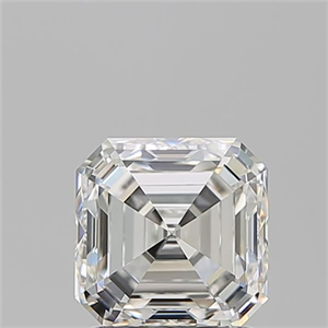Picture of Natural Diamond 1.51 Carats, Asscher with  Cut, I Color, VS1 Clarity and Certified by GIA