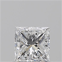 Natural Diamond 0.70 Carats, Princess with  Cut, E Color, VS1 Clarity and Certified by GIA
