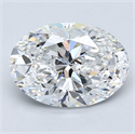 Diamante Natural 1.70 quilates, Ovalado , Color E, claridad VS1 y certificado GIA