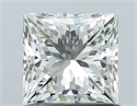 Natural Diamond 1.00 Carats, Princess with  Cut, I Color, VVS1 Clarity and Certified by GIA