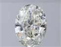 Diamante Natural 5.01 quilates, Ovalado , Color I, claridad SI2 y certificado HRD