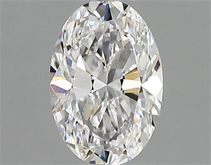 Picture of Natural Diamond 0.43 Carats, Oval with  Cut, D Color, IF Clarity and Certified by GIA