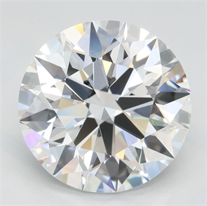 Picture of Lab Grown Diamond 3.21 Carats, Round with Ideal Cut, D Color, IF Clarity and Certified by IGI