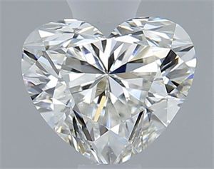 Picture of Natural Diamond 0.50 Carats, Heart with  Cut, I Color, SI1 Clarity and Certified by GIA