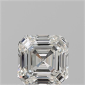 Natural Diamond 1.01 Carats, Asscher with  Cut, J Color, SI1 Clarity and Certified by GIA