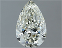 Natural Diamond 0.91 Carats, Pear with  Cut, J Color, VVS2 Clarity and Certified by IGI