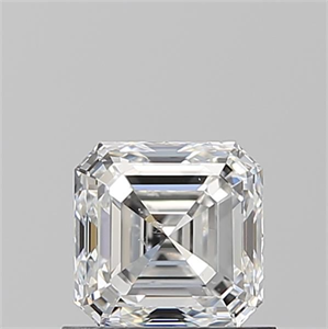 Foto Diamante Natural 0.90 quilates, Asscher , Color F, claridad SI2 y certificado GIA de