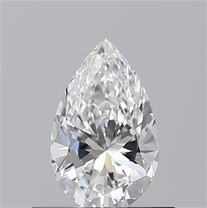 Picture of Natural Diamond 0.50 Carats, Pear with  Cut, E Color, VS2 Clarity and Certified by GIA