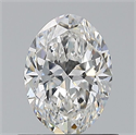 Natural Diamond 0.70 Carats, Oval with  Cut, E Color, VVS2 Clarity and Certified by GIA