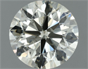 Natural Diamond 1.40 Carats, Round with Excellent Cut, L Color, SI2 Clarity and Certified by IGI