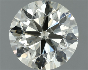 Picture of Natural Diamond 1.40 Carats, Round with Excellent Cut, L Color, SI2 Clarity and Certified by IGI