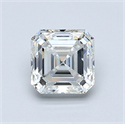 Diamante Natural 1.01 quilates, Asscher , Color H, claridad VS2 y certificado GIA