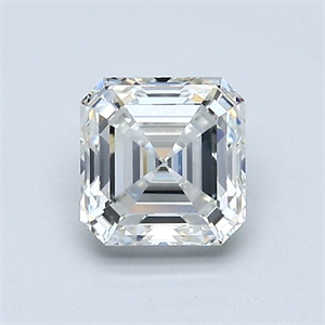 Foto Diamante Natural 1.01 quilates, Asscher , Color H, claridad VS2 y certificado GIA de