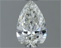 Natural Diamond 0.50 Carats, Pear with  Cut, H Color, VS2 Clarity and Certified by IGI