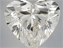 Natural Diamond 0.46 Carats, Heart with  Cut, G Color, SI1 Clarity and Certified by IGI