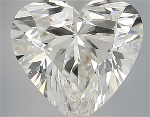 Picture of Natural Diamond 0.46 Carats, Heart with  Cut, G Color, SI1 Clarity and Certified by IGI