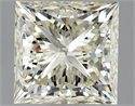 Natural Diamond 1.50 Carats, Princess with  Cut, M Color, VS1 Clarity and Certified by GIA