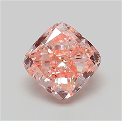 Picture of Lab Grown Diamond 1.73 Carats, CUSHION MODIFIED with  Cut, Fancy Intense Pink Color, VS1 Clarity and Certified by IGI