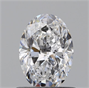 Natural Diamond 0.61 Carats, Oval with  Cut, D Color, VS2 Clarity and Certified by GIA