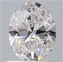 Natural Diamond 0.72 Carats, Oval with  Cut, D Color, VS2 Clarity and Certified by GIA