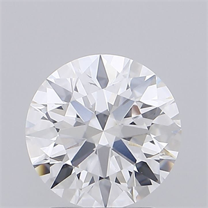 Picture of Lab Grown Diamond 2.01 Carats, Round with Ideal Cut, D Color, VVS2 Clarity and Certified by IGI
