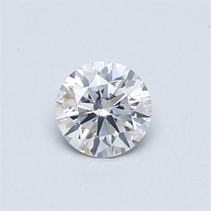 Picture of Natural Diamond 0.46 Carats, Round with Excellent Cut, F Color, I1 Clarity and Certified by GIA