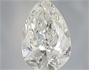 Natural Diamond 0.38 Carats, Pear with  Cut, G Color, VS2 Clarity and Certified by IGI