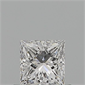 Natural Diamond 0.50 Carats, Princess with  Cut, D Color, VS1 Clarity and Certified by GIA