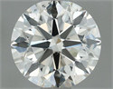 Natural Diamond 0.70 Carats, Round with Excellent Cut, J Color, VS2 Clarity and Certified by IGI