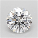 Lab Grown Diamond 1.03 Carats, Round with Ideal Cut, D Color, VVS2 Clarity and Certified by IGI